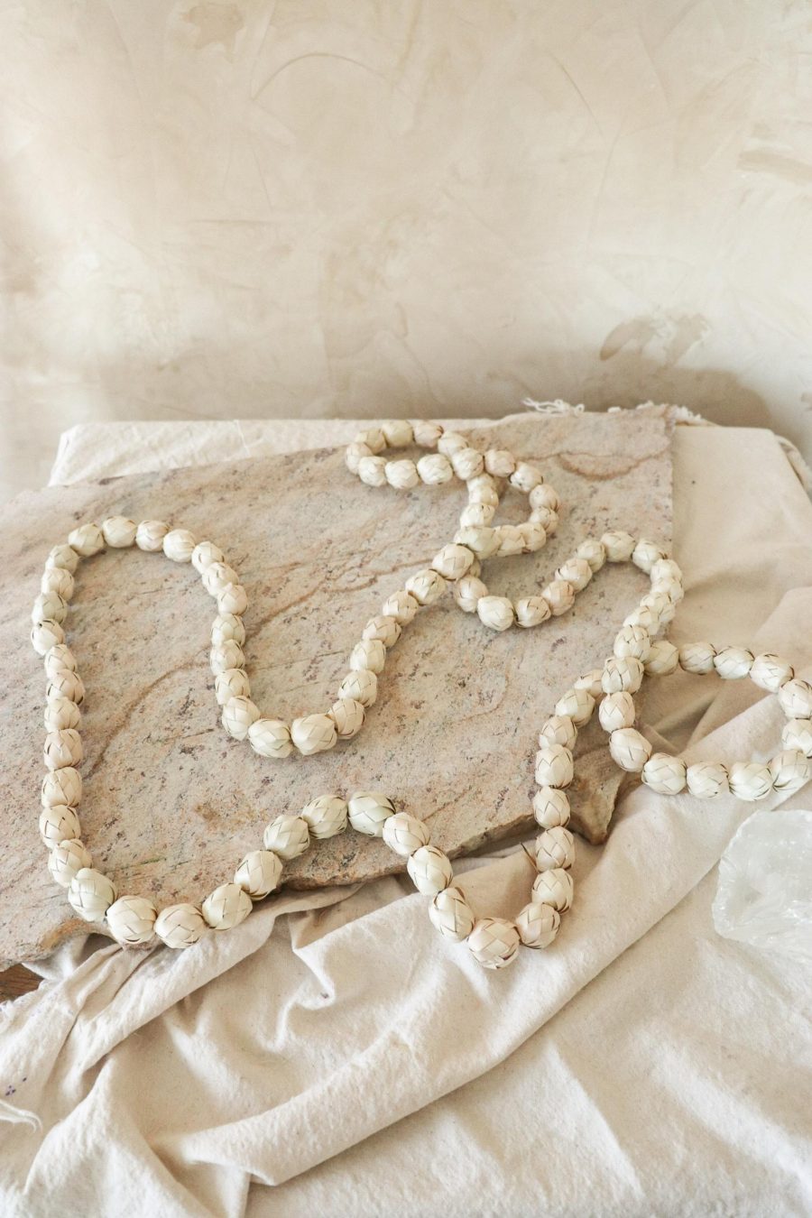 Palm Handwoven Bead Garland Decor - Image 2