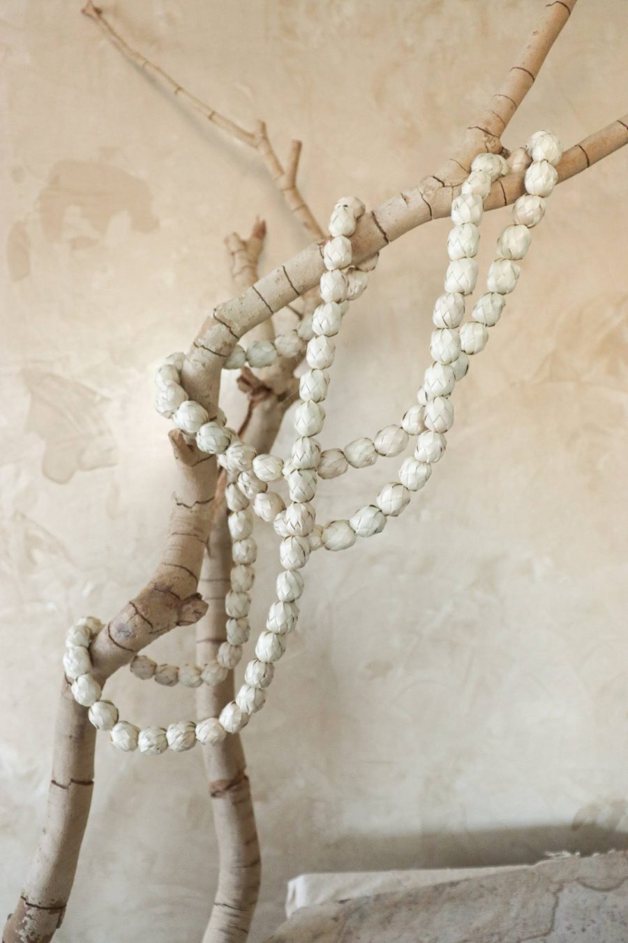 Palm Handwoven Bead Garland Decor