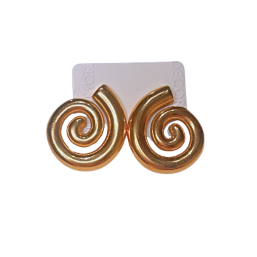 18K GOLD FILLED SWIRL EARRINGS